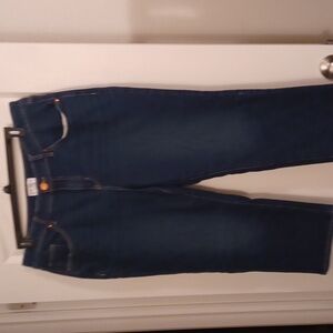 Dark Blue Ankle Denim Jeans